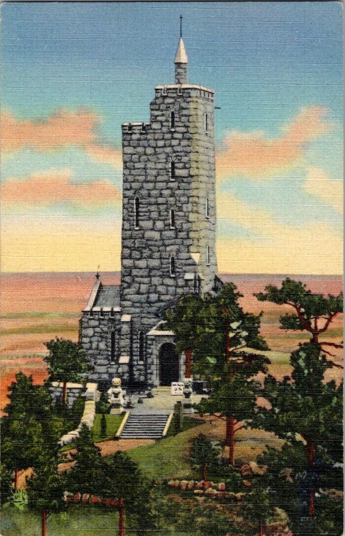 Postcard Post Card Shrine Of The Sun Cheyenne Mountain Will Rodgers Unposted