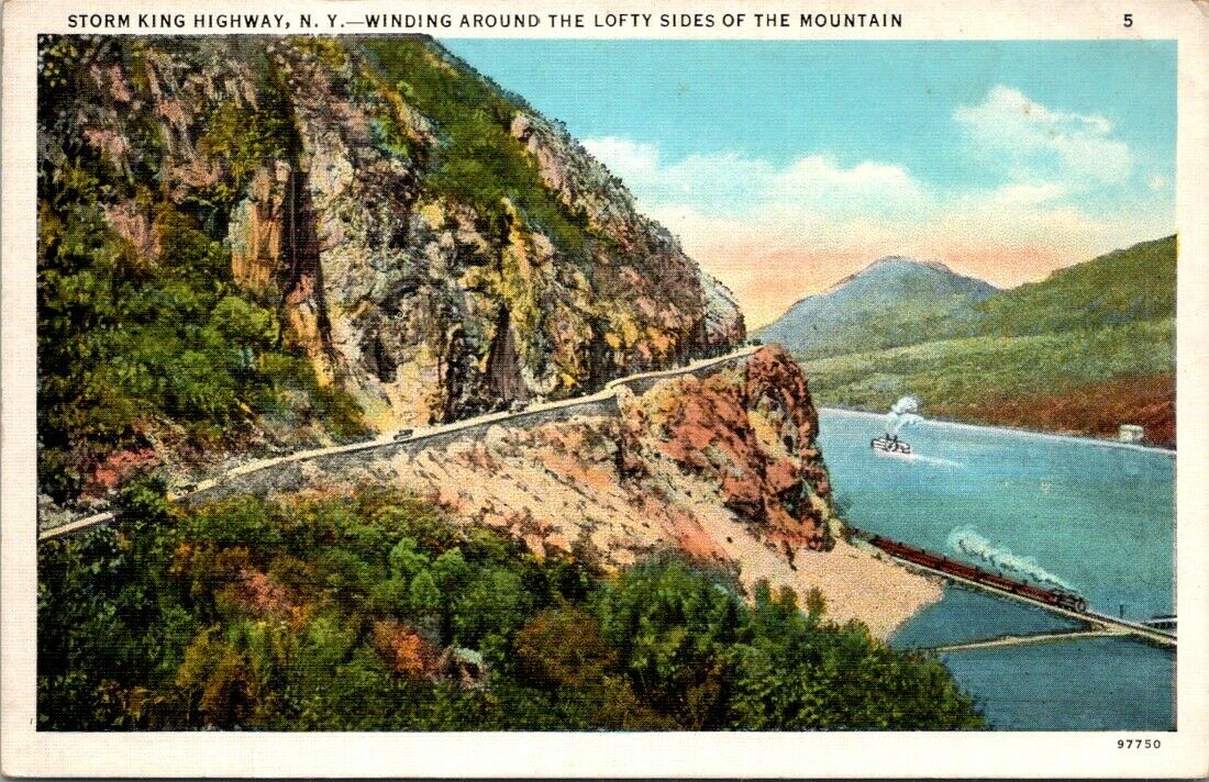 Postcard Post Card Storm King Highway New York Unposted