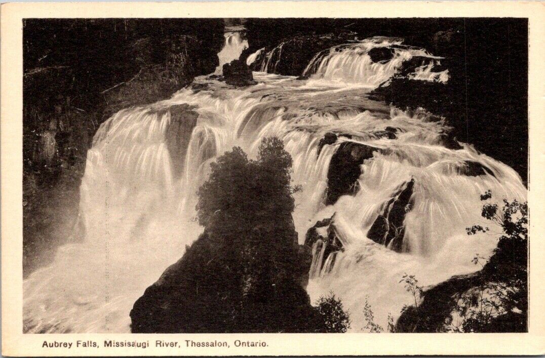 Postcard Divided Back Unposted Aubrey Falls Mississaugi River Thessalon Ontario