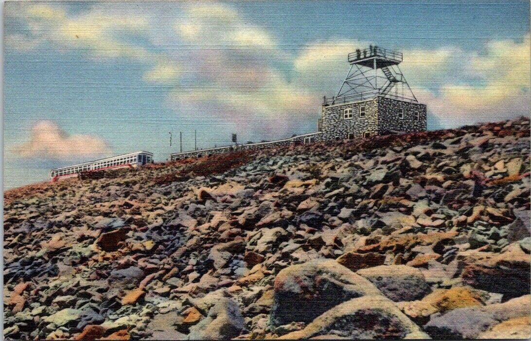 Postcard Divided Back Unposted Steamline Cog Train Summit Pikes Peak