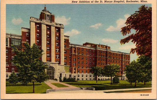 Postcard Divided Back Unposted Additions To Saint Marys Hospital Rochester Minn