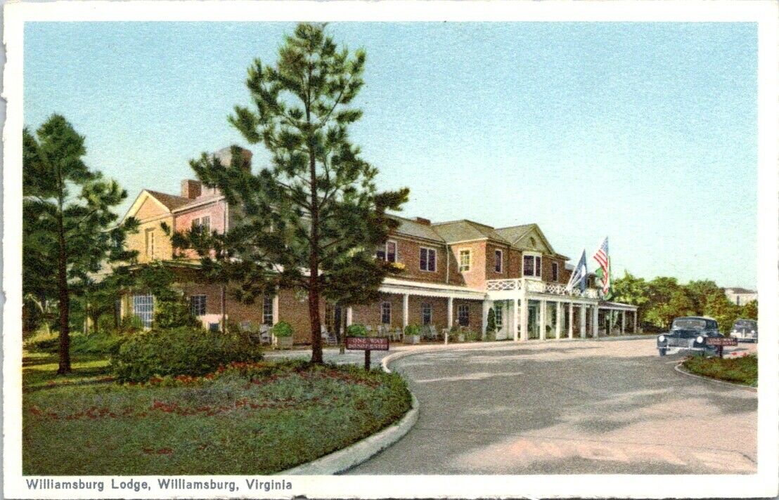 Postcard Post Card Williamsburg Lodge Virginia Unposted