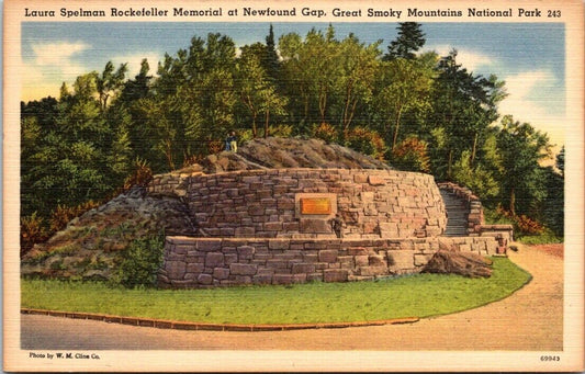 Postcard Divided Back Unposted Laura Rockefeller Memorial Gt Smoky Mountains