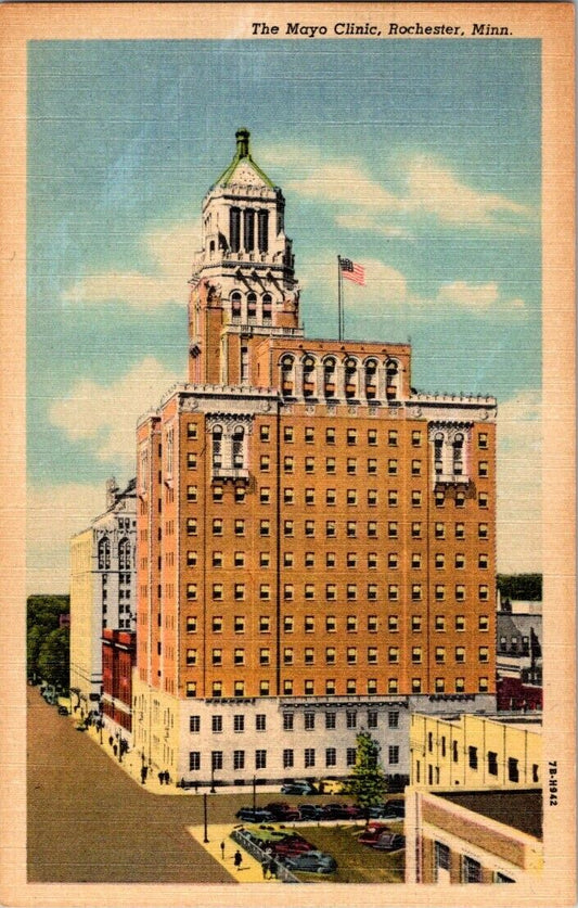 Postcard Post Card Minnesota Rochester Mayo Clinic Unposted