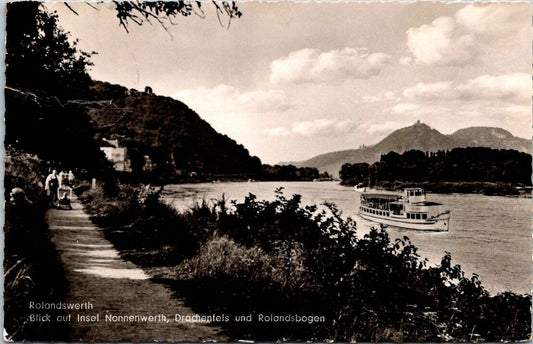 Postcard Rolandswerth View Of Isle Nonnenwerth And Dranchenfels England Posted