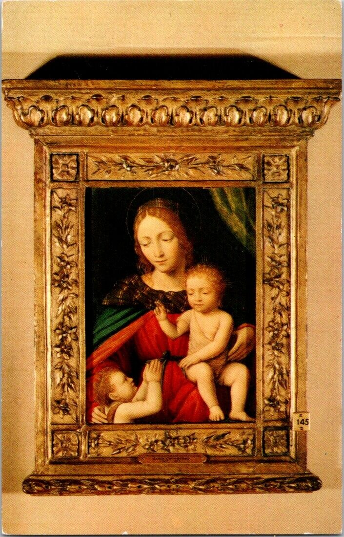 Postcard Madonna And Child By Luca Cambiaso Italian Genoese School 1527-1585