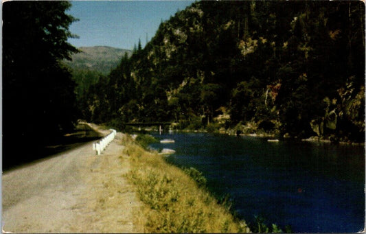 Postcard Vintage Beautiful Feather River Canyon California Highway 70 Unposted