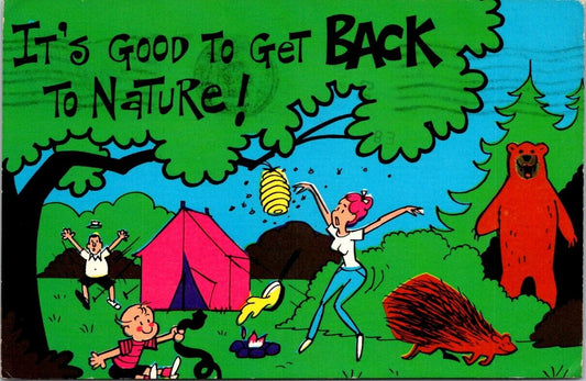 Vintage Postcard It's Good To Get Back To Nature 1981 Texarkana Texas Posted