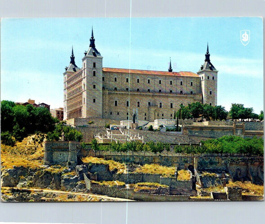 Vintage Postcard Stone Fortification Toledo Alcázar de Toledo Spain Posted