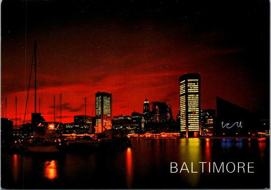 Postcard Baltimore Renaissance Maryland American Seaport Unposted