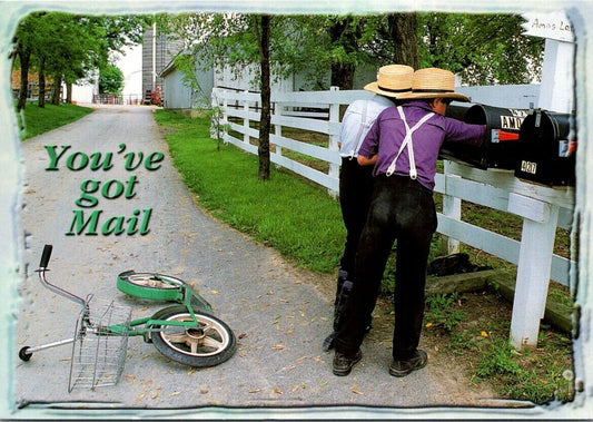 Vintage Postcard You've Got Mail From Pennsylvania Amish Country 2000 Unposted