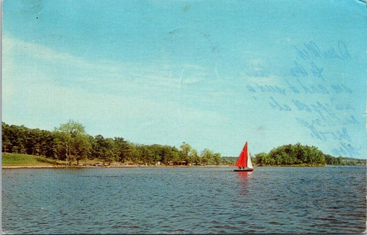 Vintage Postcard Lake Shafer Lake Freeman Monticello Indiana 1965 Posted 4 Cents