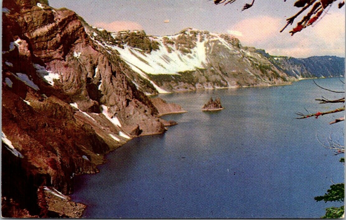 Postcard Vintage Crater Lake National Park Cascade Mountains Oregon Unposted