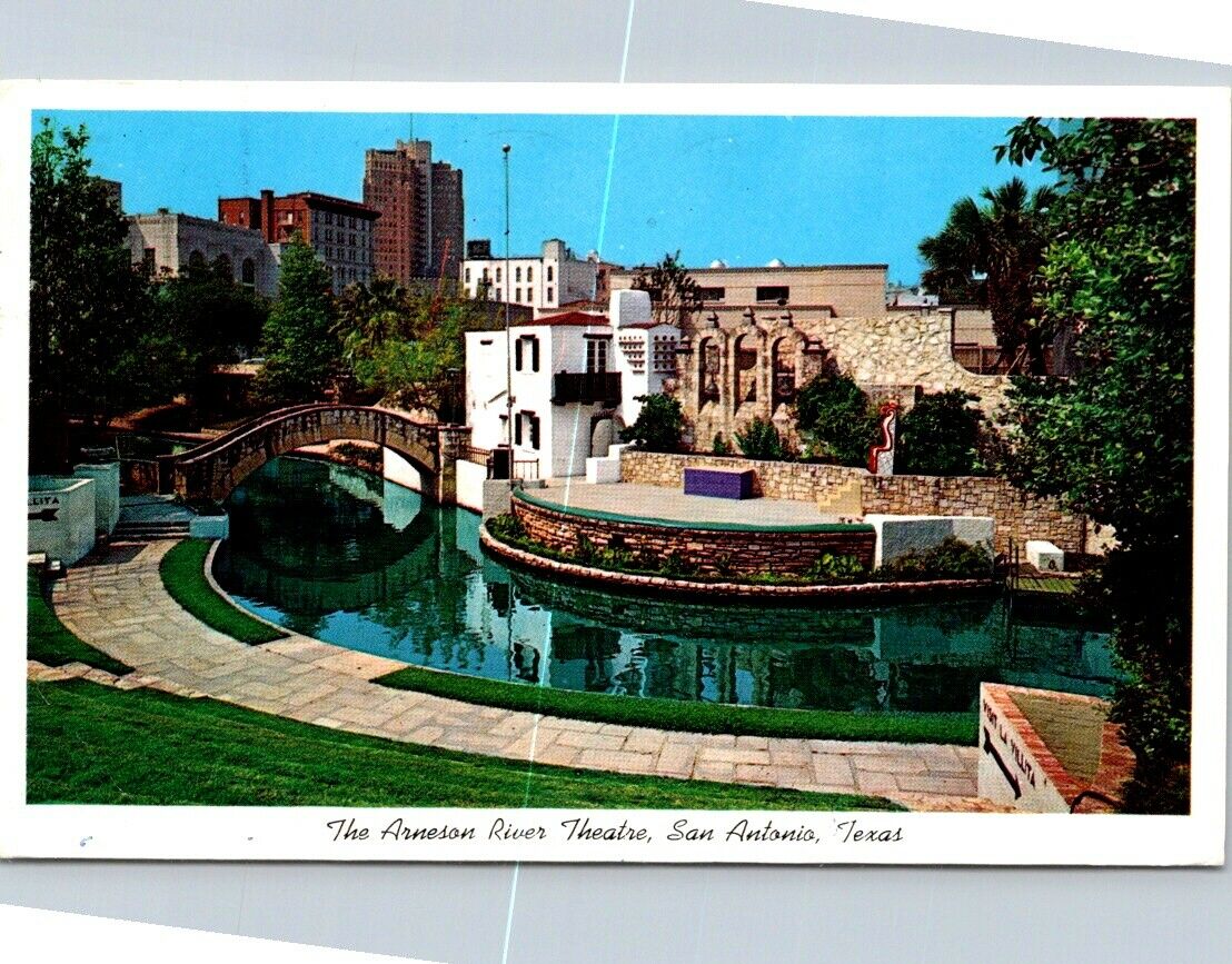 Vintage Postcard The Arneson River Theater San Antonio Texas Posted 1985