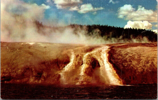 Vintage Postcard The Overflow Of Excelsior Geyser Yellowstone National Park