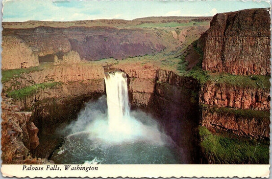 Vintage Postcard Palouse Falls Eastern Washington Scenic Attraction Unposted