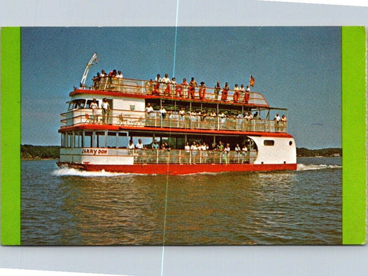 Vintage Postcard Larry Don Boat Casino Pier Bagnel Dam Missouri Lake Of Ozarks