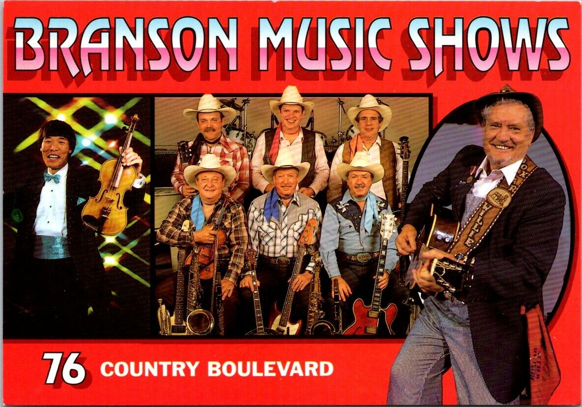 Vintage Postcard Branson Music Show 76 Country Blvd Missouri Music City Unposted