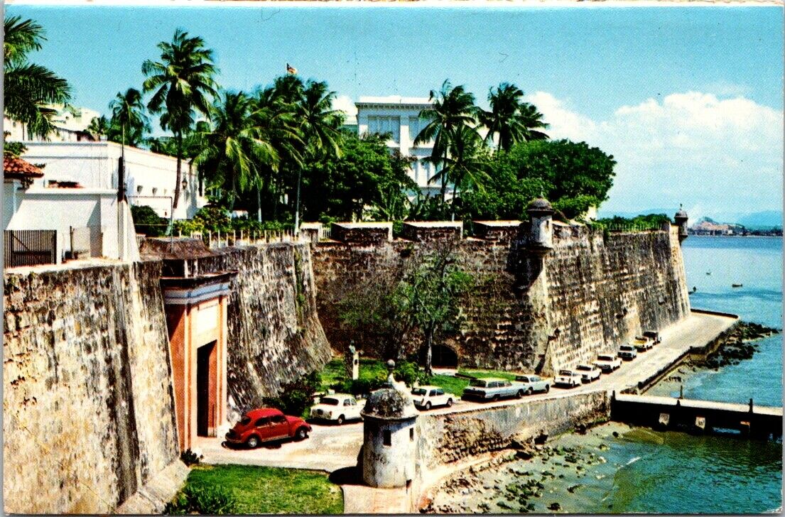 Vintage Postcard Castillo San Felipe Del Moro San Juan Gate National Historic