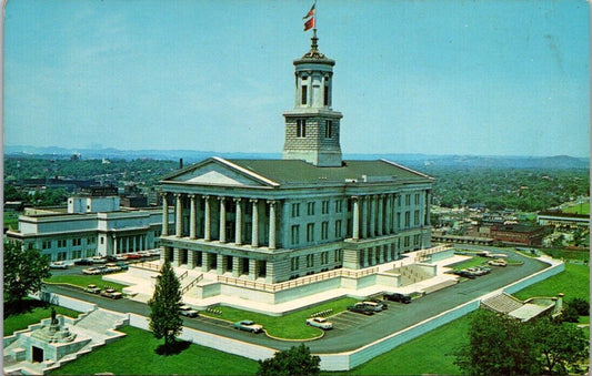 Vintage Postcard Tennessee State Capitol Nashville 1989 Grecian Architecture