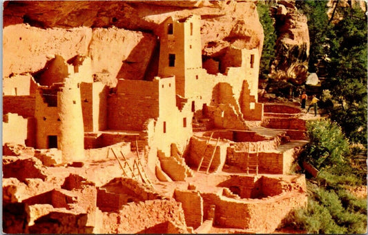 Vintage Postcard Cliff Palace Mesa Verde National Park Colorado Posted 1958