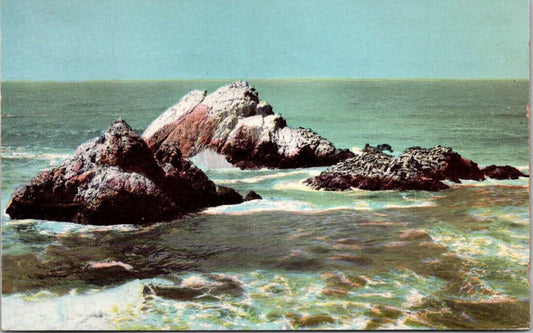 Vintage Postcard Seal Rocks San Francisco Cliff House And Beach Posted 2 Cents