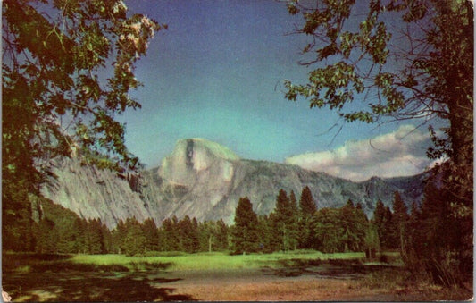 Vintage Postcard Half Dome In Yosemite National Park California Unposted