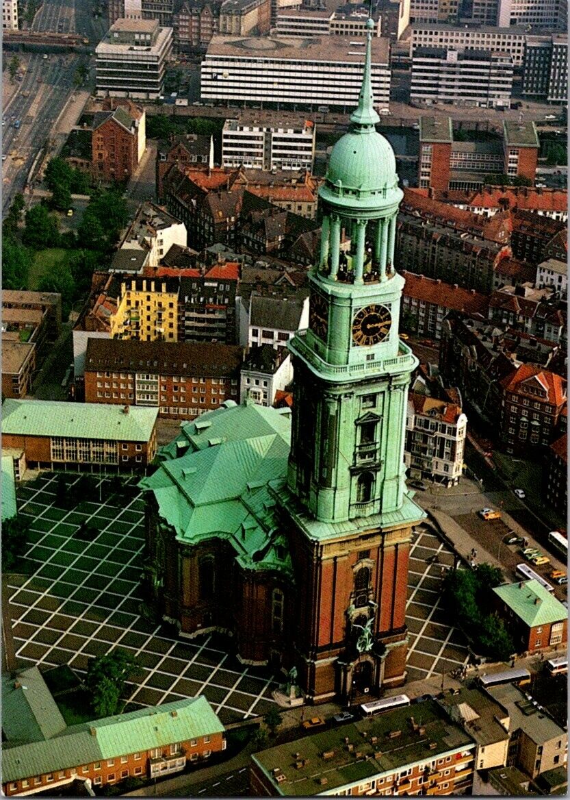 Postcard Vintage St. Michael's Church Hanseatic Protestant Germany Unposted