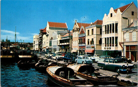 Postcard Curacao N.A. The Handelskade At The Waterfront Unposted