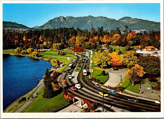 Vintage Postcard Entrance To Stanley Park Causeway Vancouver Canada Unposted