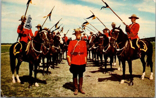 Vintage Postcard Royal Canadian Mounted Police Musical Ride Canada Posted 1967