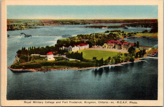 Vintage Postcard Royal Military College And Fort Frederick Kingston Unposted