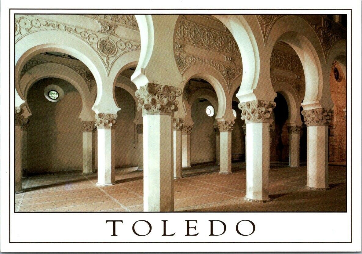 Vintage Postcard Synagogue Of Saint Mary The White Toledo Spain Unposted