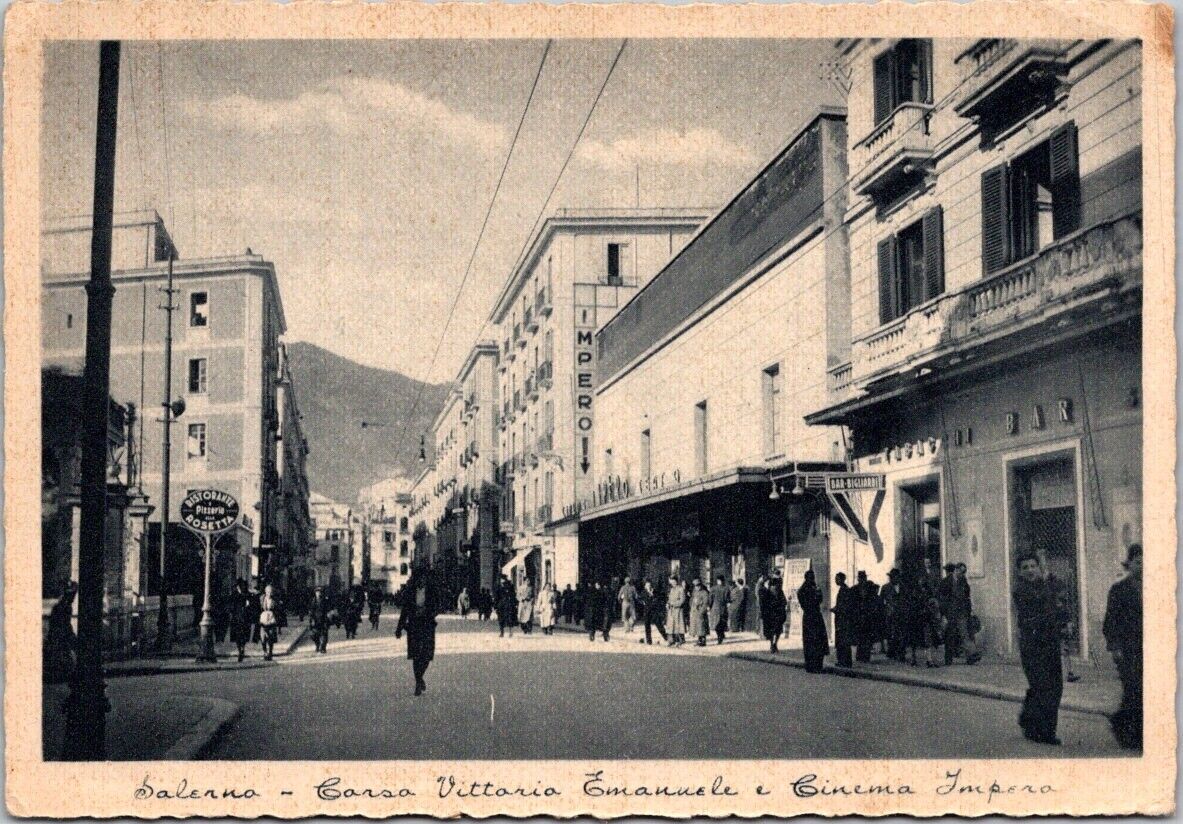 Vintage Postcard Carso Vittorio Emanuele Empire & Via Luigia Sanfelice Villa