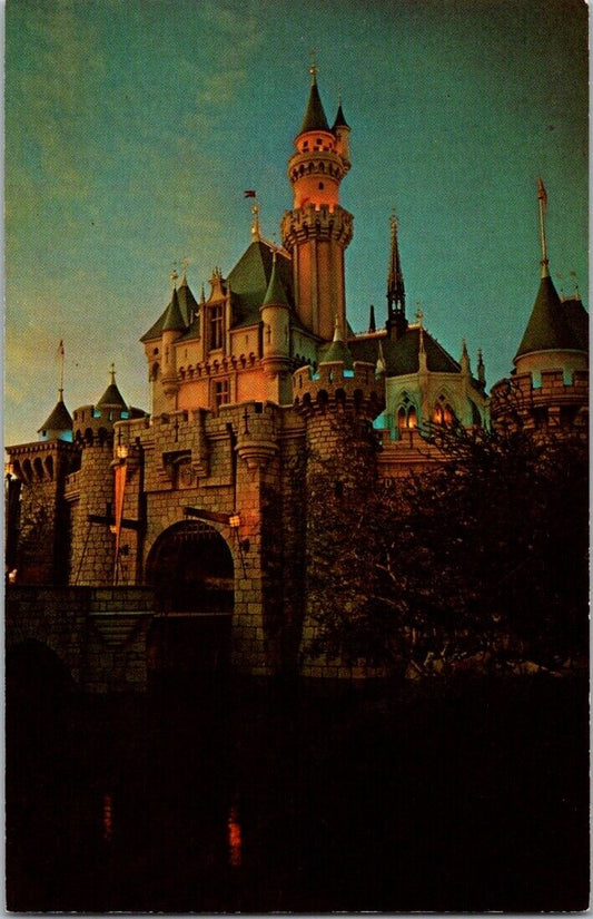 Vintage Postcard Sleeping Beauty Castle Disneyland Magic Kingdom California