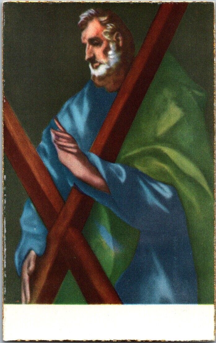 Vintage Postcard Andrew The Apostle By El Greco Toledo Spaind Unposted