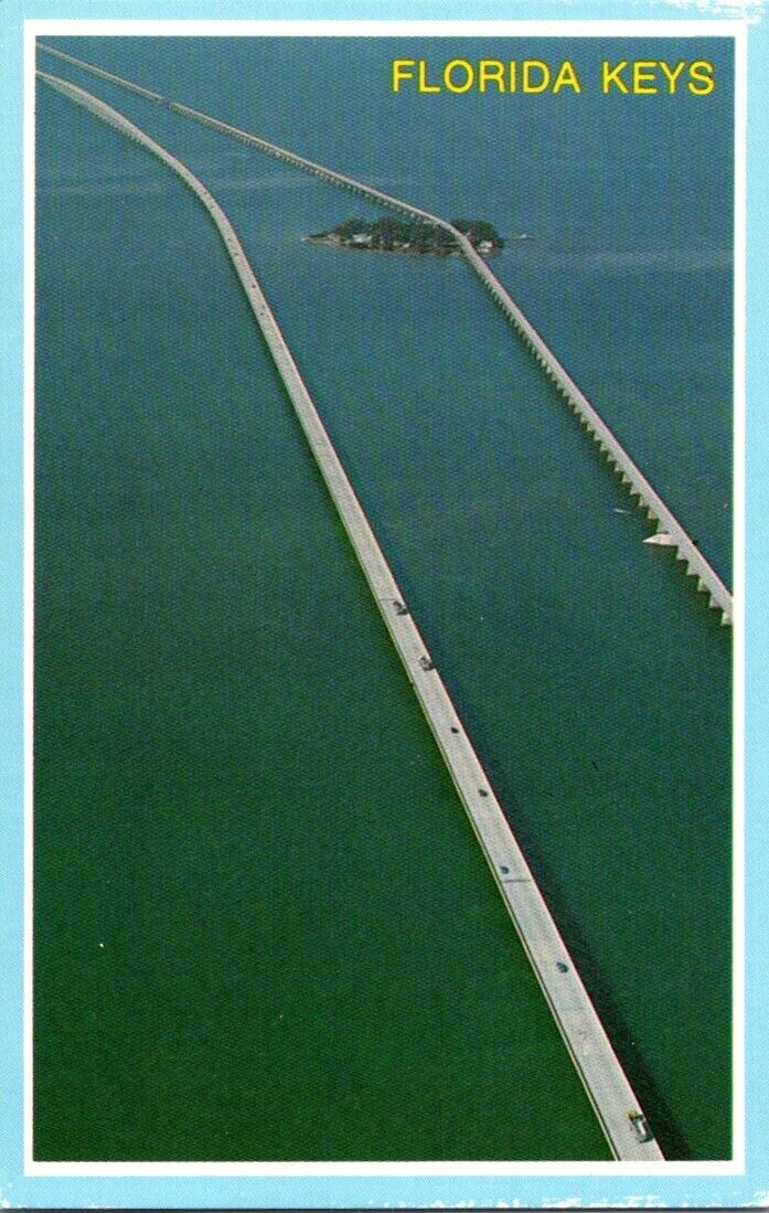 Vintage Postcard Florida Keys The Seven Miles Bridges United States Unposted