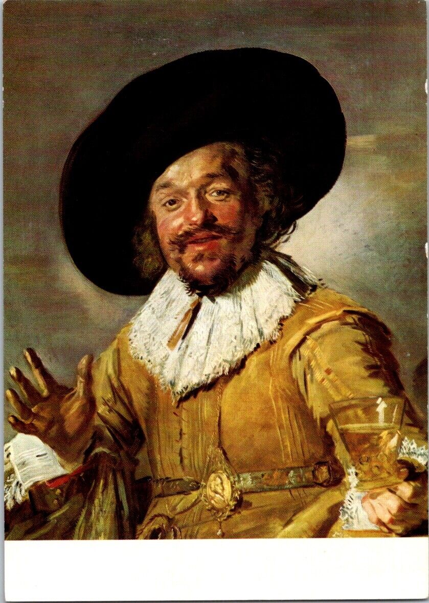 Vintage Postcard Frans Hals The Jolly Toper Rijksmuseum Amsterdam Netherlands