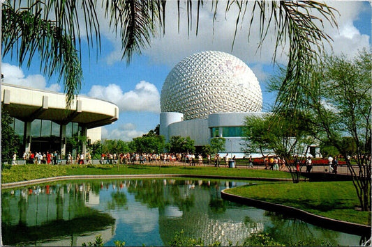 Vintage Postcard Epcot Communicore Future World Florida United States Posted