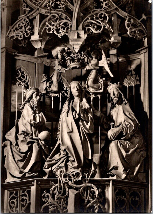 Vintage Postcard Mary's Altar By Tilman Riemenschneider Herrgottskirche Germany