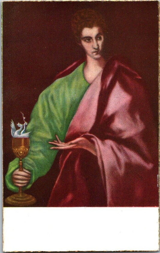 Vintage Postcard Saint John By El Greco Toledo Spain Unposted