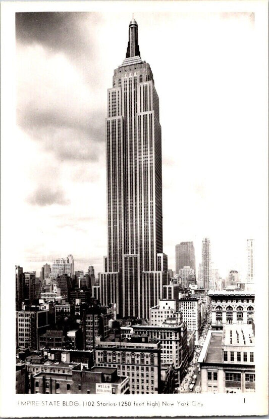 Vintage Postcard Empire State Building 1102 Stories New York City United States