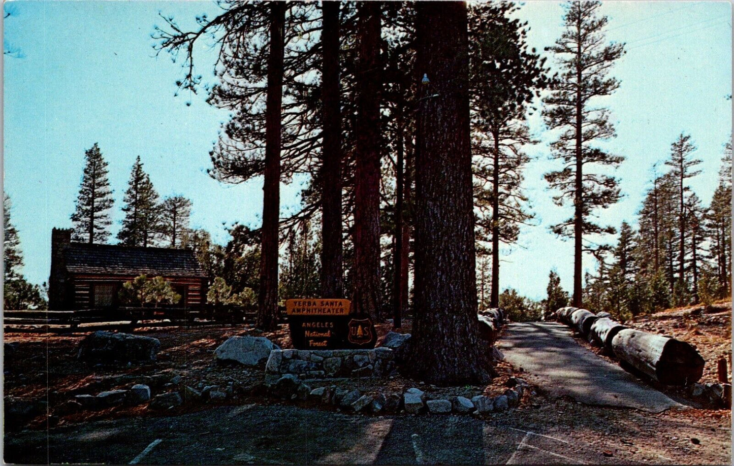 Postcard Crystal Lake Recreational Area Angeles National Forest