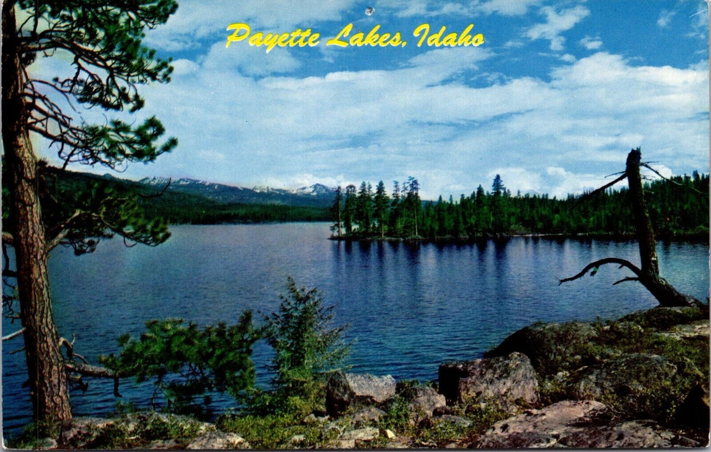 Postcard Payette Lakes Idaho