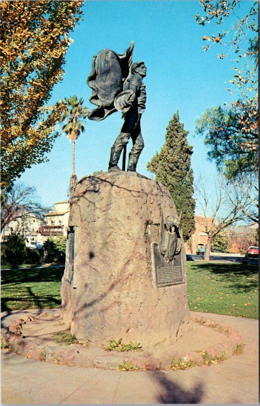 Postcard Post Card Bear Flag Monument Sonoma California