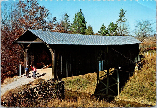 Postcard Post Card Covered Bridge Randolph County North Carolina