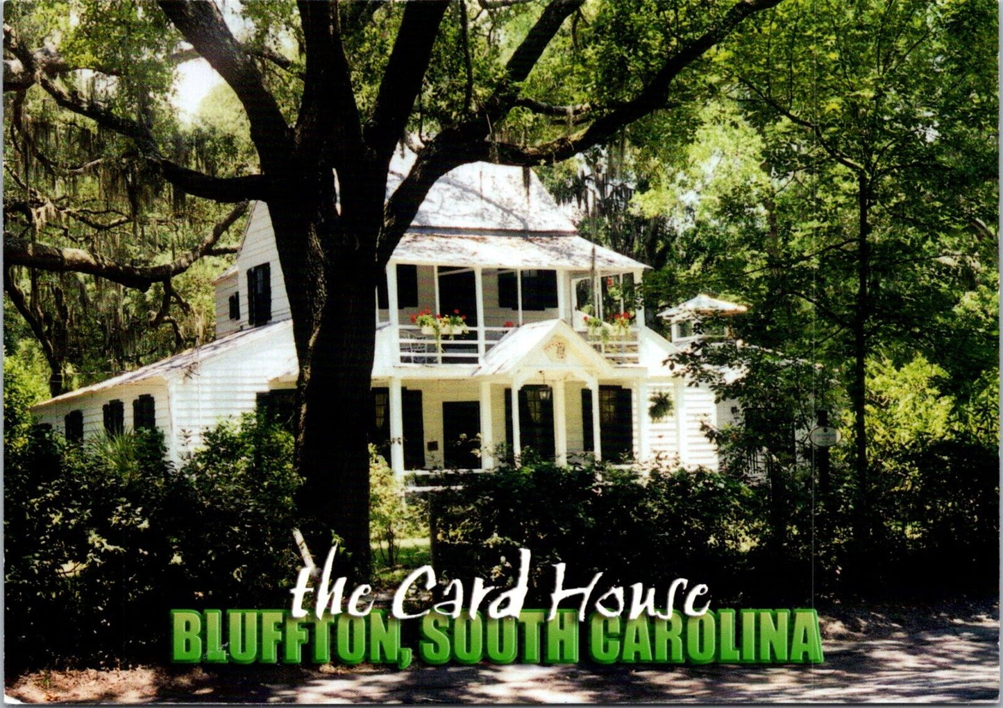 Postcard Post Card Card House Bluffton South Carolina