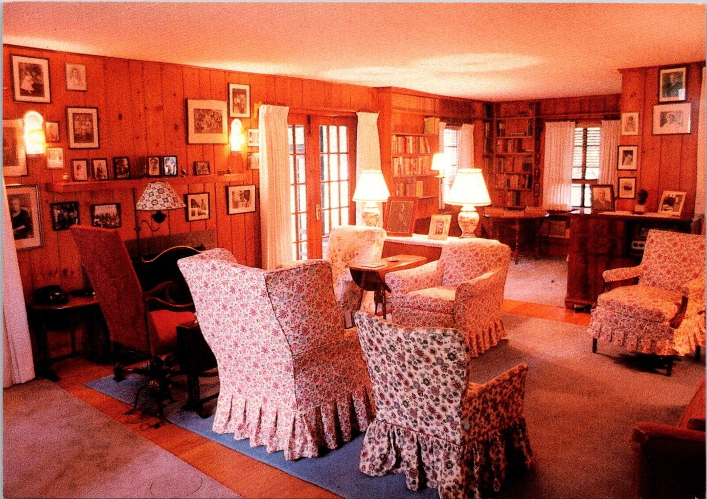 Postcard Post Card Eleanor Roosevelt Val-Kill Cottage Modest Living Room