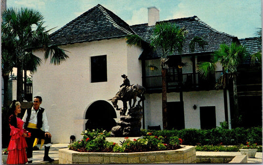 Postcard Pan American Center St. Augustine Florida Museum Of Latin America