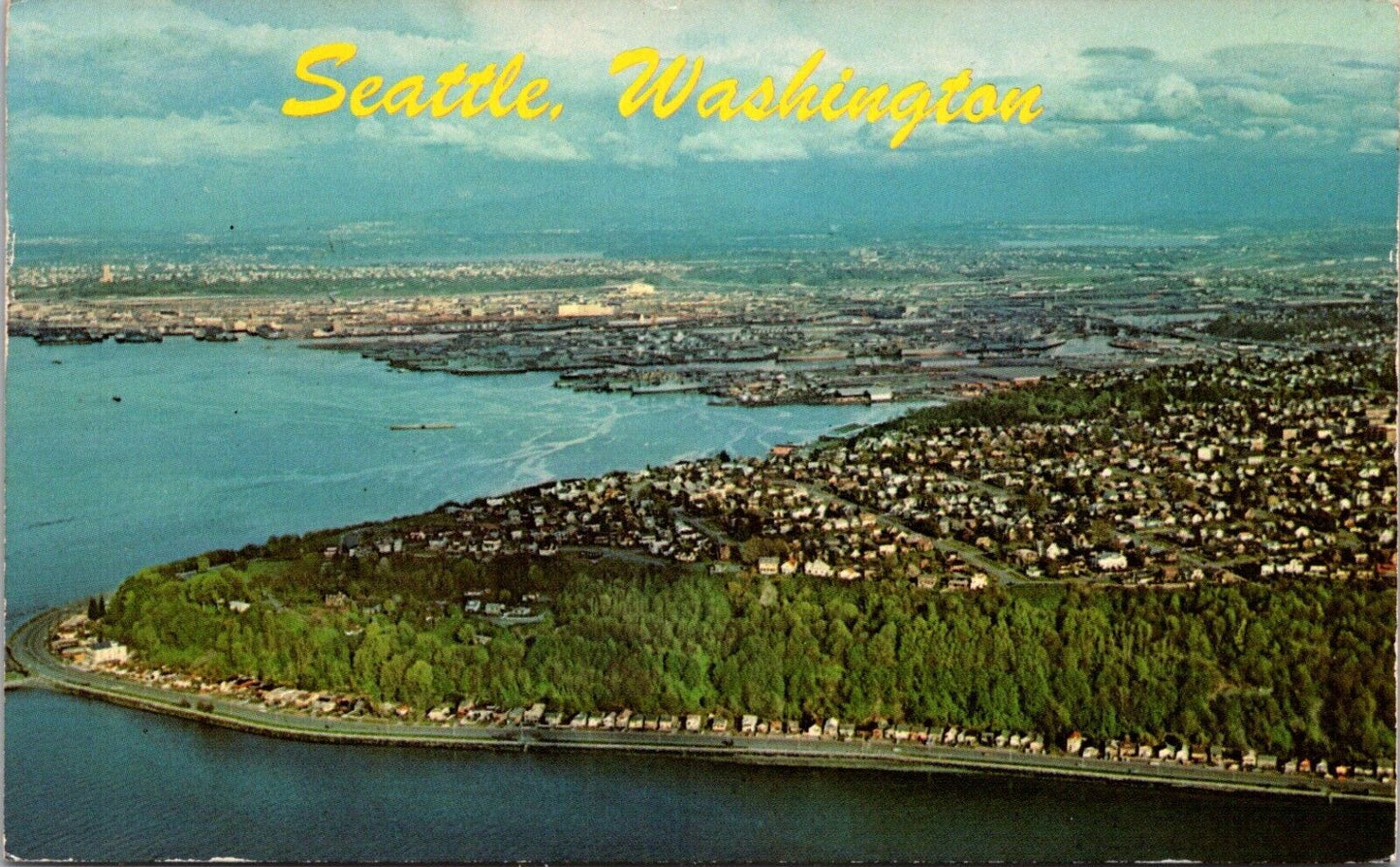 Postcard Seattle Washington Alki Point